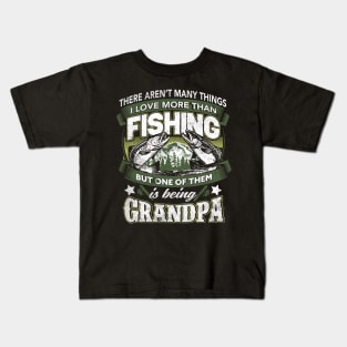 Fishing Grandpa - Grandpa Fishing Shirt Kids T-Shirt